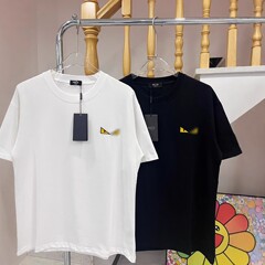 フェンファのトレンディなブランドデビルアイ半袖Tシャツメンズヨーロッパステーション夏ルーズカジュアルリトルモンスターカップルトップ