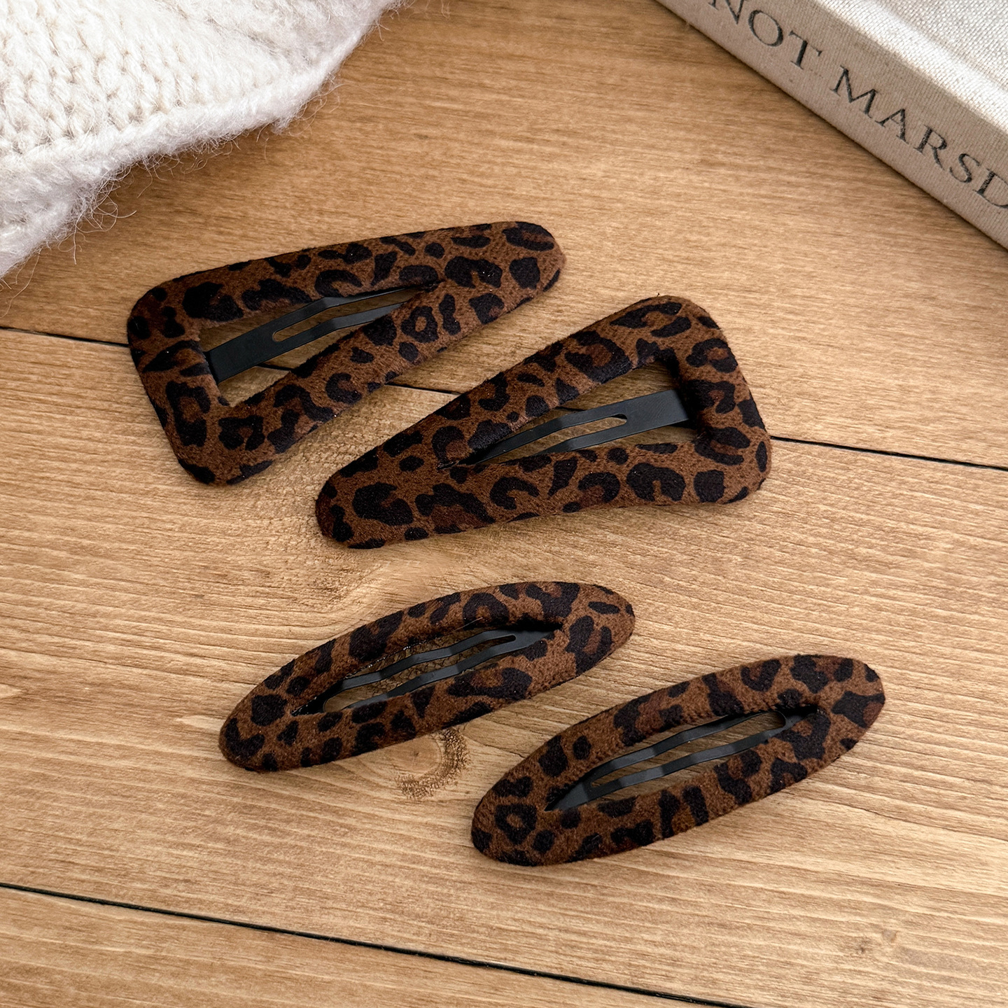 Maillard Autumn and Winter Leopard Print Hair Clip for Women 2025 New Forehead Broken Hair Bangs Clip Bb Clip Side Ear Clip Hair Feel