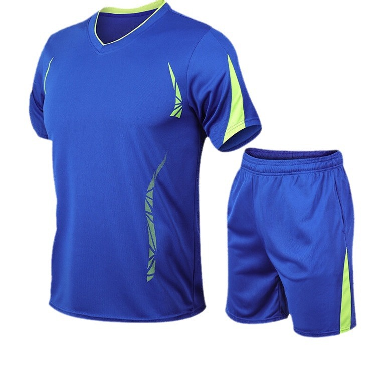 Traje deportivo de los hombres de Verano de la aptitud de manga corta Camiseta de secado rápido de los hombres ropa deportiva suelta casual más tamaño