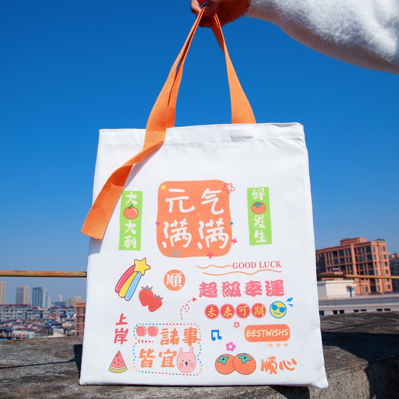 学生帆布包文具手提袋奖励学生手提袋期中期末中考高考奖励