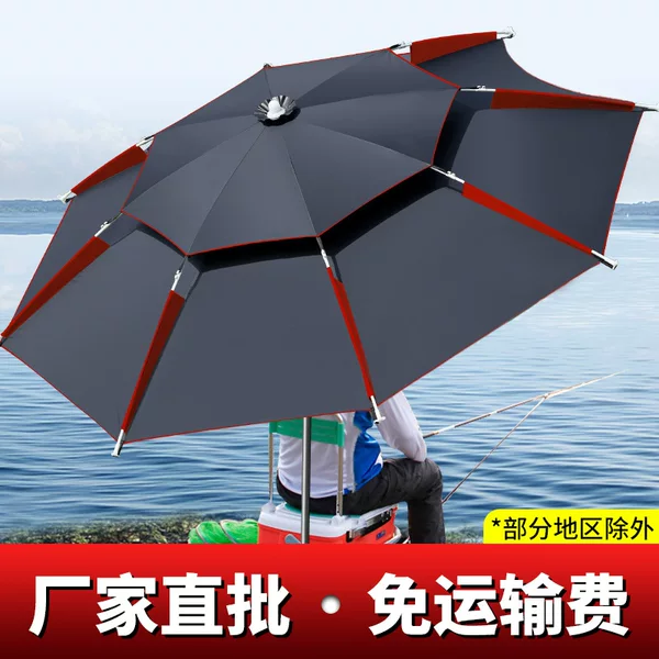 Universal Folding Fishing Umbrella Outdoor Rainproof Sun Protection UV Protection Fishing Umbrella Outdoor 2.4 m 2.2 m Large Fishing Umbrella