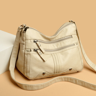 (Cross-border trading), shoulder bag, small bag one shoulder, genuine leather, for middle age