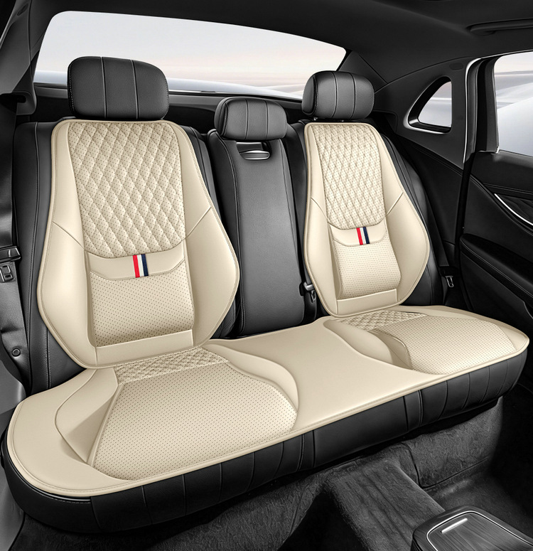 Cross-border best-selling car seat cushion, single seat universal full-leather seat cover with lumbar support and leg rest, suitable for all seasons
