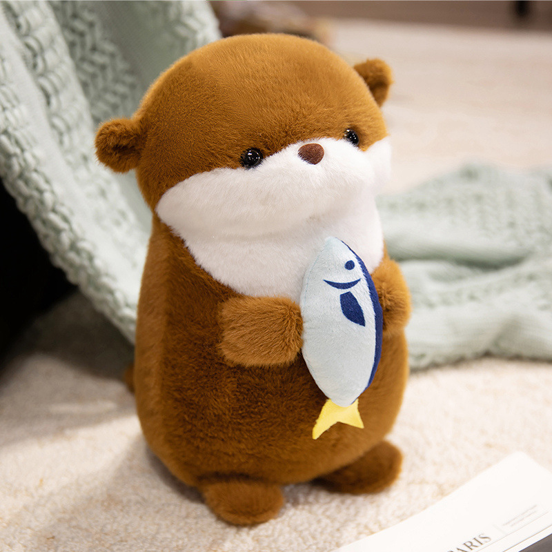 Cute muñeca de peluche, muñeca de pescado, muñeca de almohada, muñeca de peluche, regalo creativo para niños