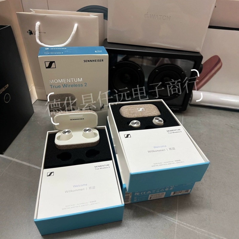 越境配送 MOMENTUM True 第2世代 完全ワイヤレスBluetoothイヤホン ゼンハイザー ムートン2|undefined