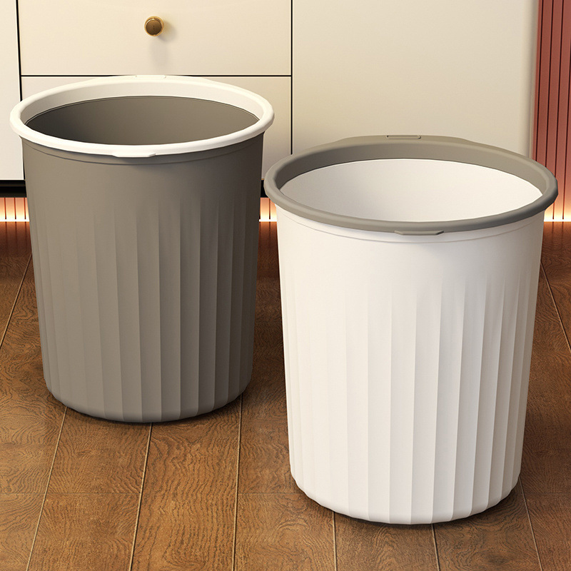 Trash Can Household Toilet Bathroom Kitchen Living Room Advanced Sense Large Trash Can Hotel Uncovered Pressure Ring Trash Basket Trash Can Household Toilet Bathroom Kitchen Living Room Advanced Sense Large Trash Can Hotel Uncovered Pressure Ring Trash Basket
