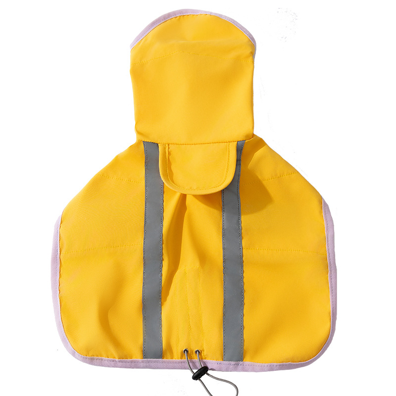 Color de contraste simple para perros, poncho para perros reflectante, perros pequeños y medianos, teddy bichon, capa impermeable al aire libre, ropa para mascotas