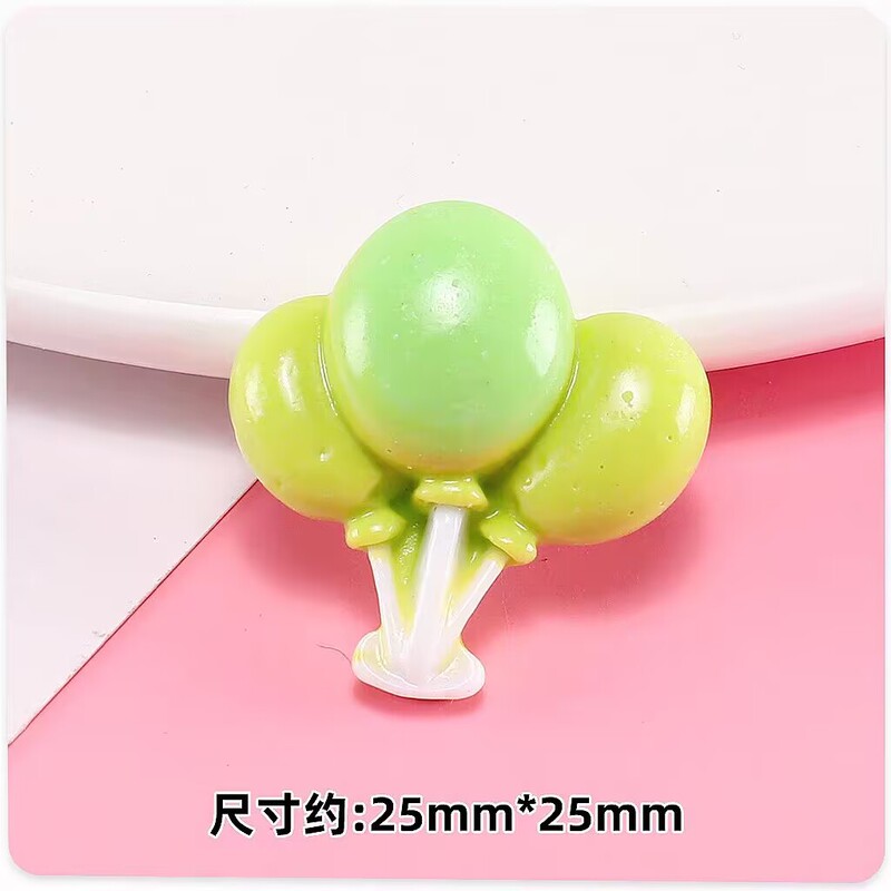 甘いカラフルなバルーン樹脂アクセサリー diy 手作り携帯電話ケース冷蔵庫マグネット電気自動車ヘアアクセサリーヘアピンパッチ|undefined