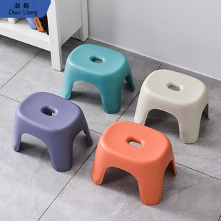 Plastic Small Stool, Household Bathroom Non-Slip Stool, Thickeneded Shoe Changing Stool, Strong and Durable Coffee Table Bench, Free Shipping for Bathing
