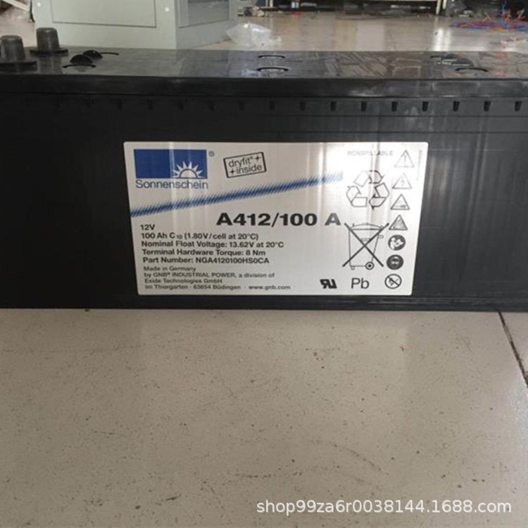 德国阳光A412/100A胶体蓄电池12V100AH免维护 基站/直流屏UPS电