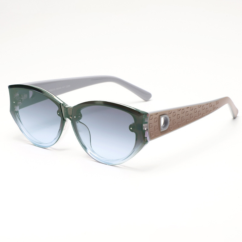 2025跨境新款欧美时尚猫眼墨镜女感防晒太阳镜女跨境批发sunglass|undefined