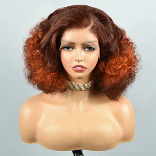 13x4 lace super double drawn human hair wig 非洲饱满人发头套