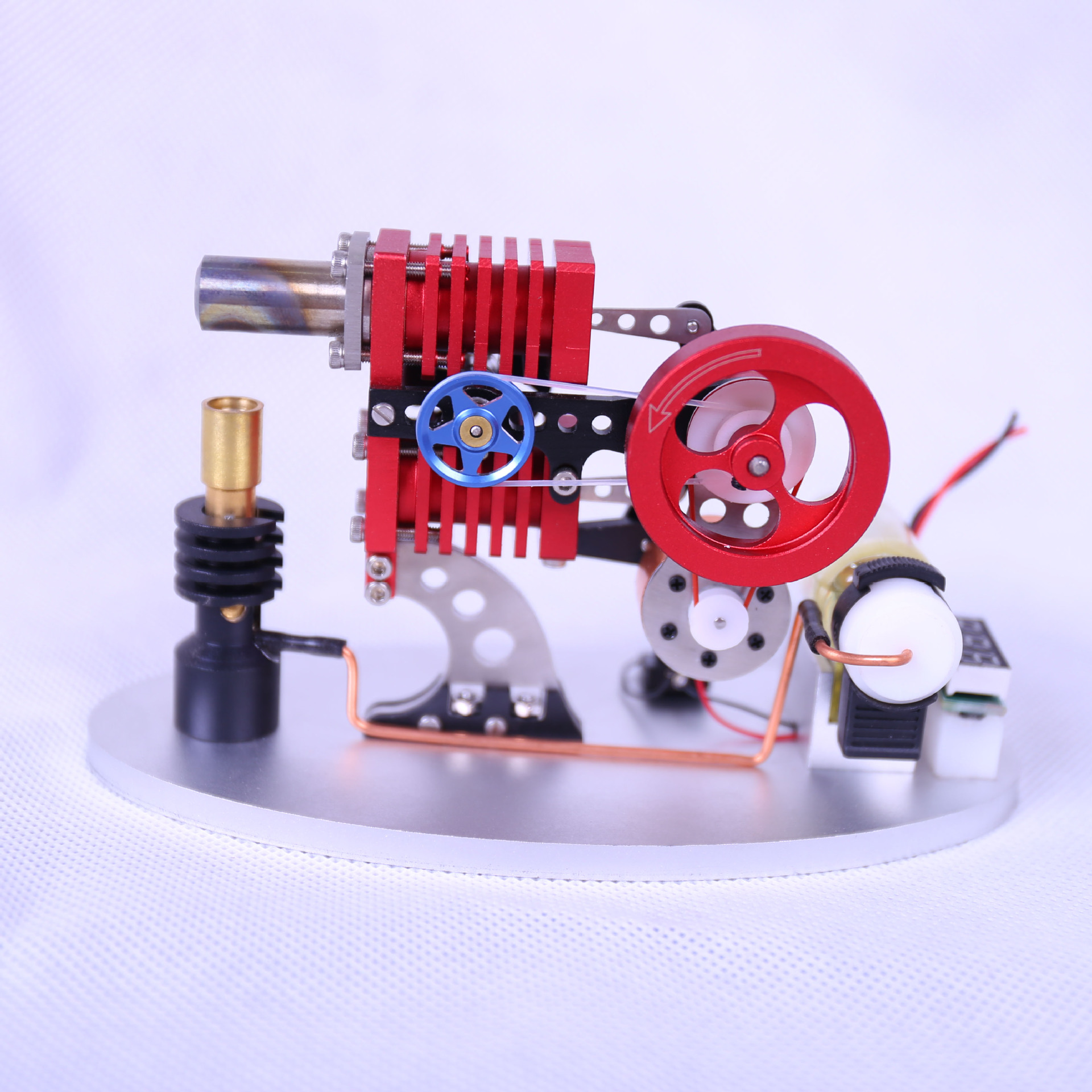 Xuanke balancín Stirling motor modelo externo turbina de gas física educativa juguetes novedosos tecnología creativa artesanía