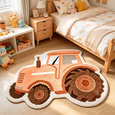 Window Decoration Stain-Resistant Floor Mat, Avtomobil döşəmə paspasları - 702nrrd-1-40120cm-imitation-cashmere
