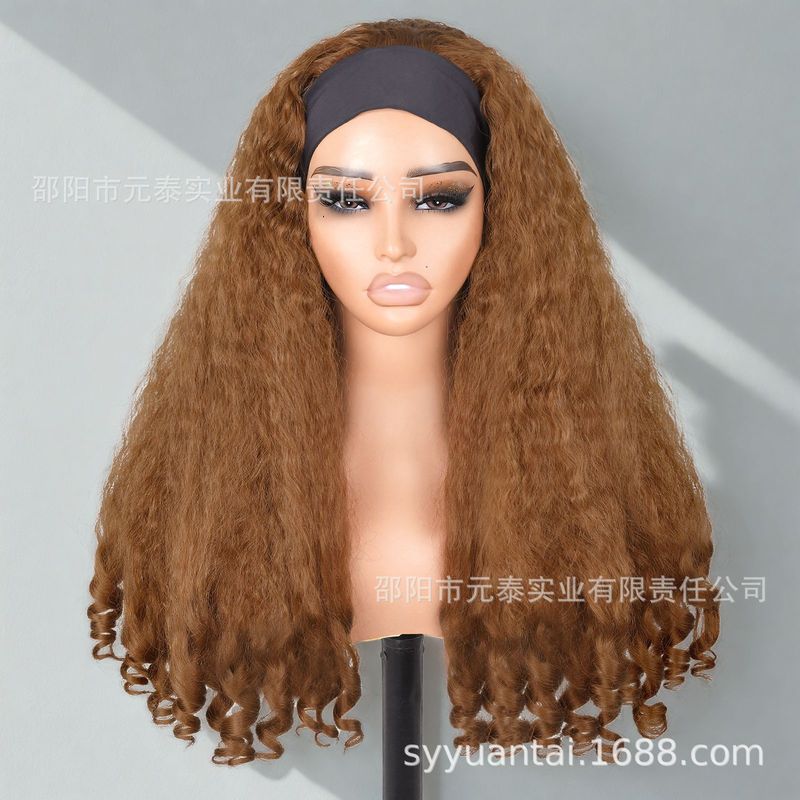 High Quality Multi Color Afro Curly Wigs With Headbang|undefined