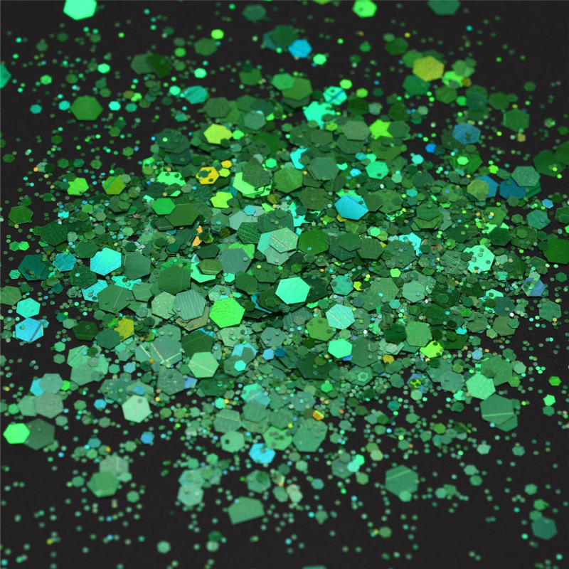 Rose gold sequins laser gold silver color glitter powder quicksand flow hemp jewelry materials Christmas crafts