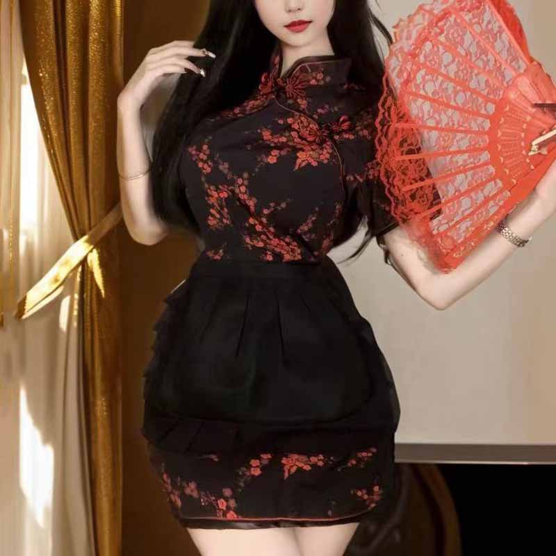Sexy Dessous, Chinesinnen, Cheongsam, leidenschaftlich, kokett, verführerisch, pure Lust, Cosplay, Uniform_voghion.com