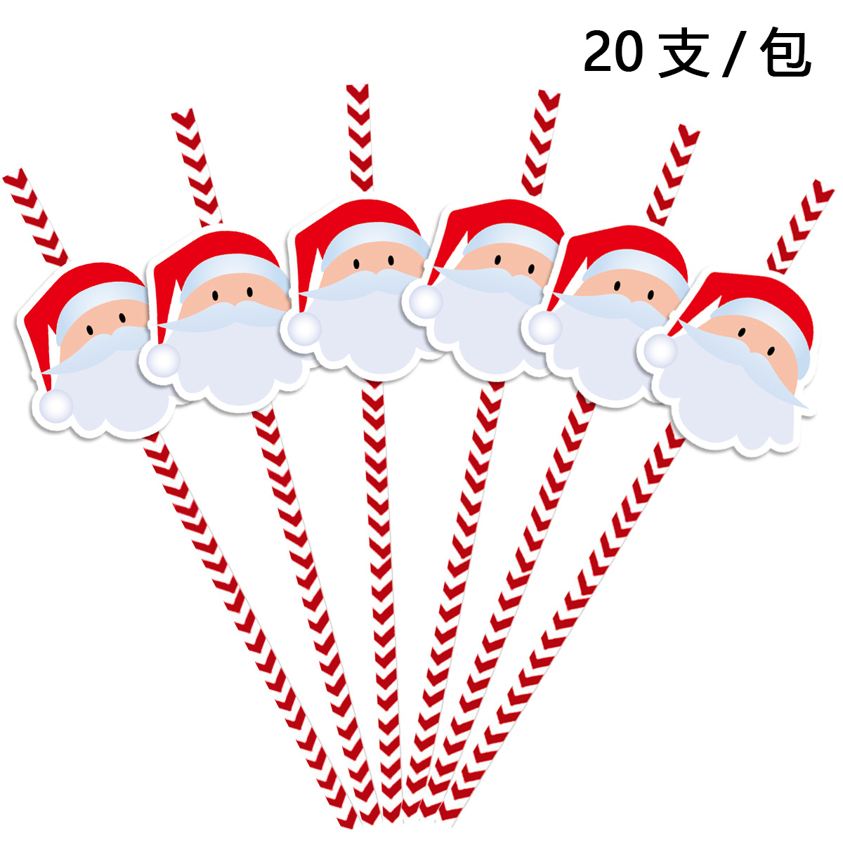 Navidad decoración paja fiesta suministros creativo papel paja árbol de Navidad Santa Claus paja en stock al por mayor