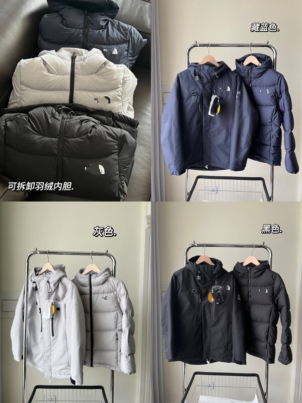 喜马拉雅同款三合一派克服刺绣多口袋高版本连帽情侣羽绒服冲锋衣|undefined
