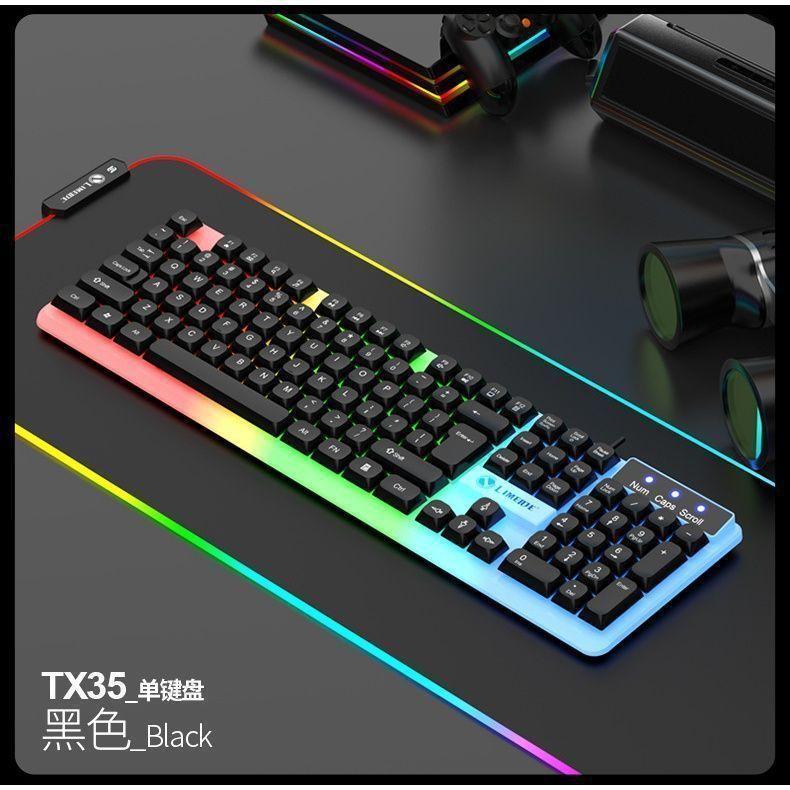 Lime TX35 Illuminated Keyboard Floating Mechanical Feel E-Sports Gaming Home Desktop Laptop Gaming Keyboard