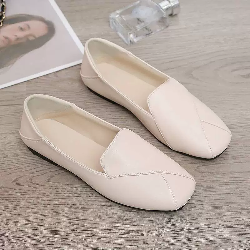 Женские кожаные лоферы 2025, новые британские туфли на плоской подошве, мягкая кожа, низкий каблук