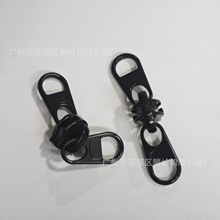 5#双拉片尼龙拉链短牌黑色拉头书包背包家居帐篷5号双拉拉头