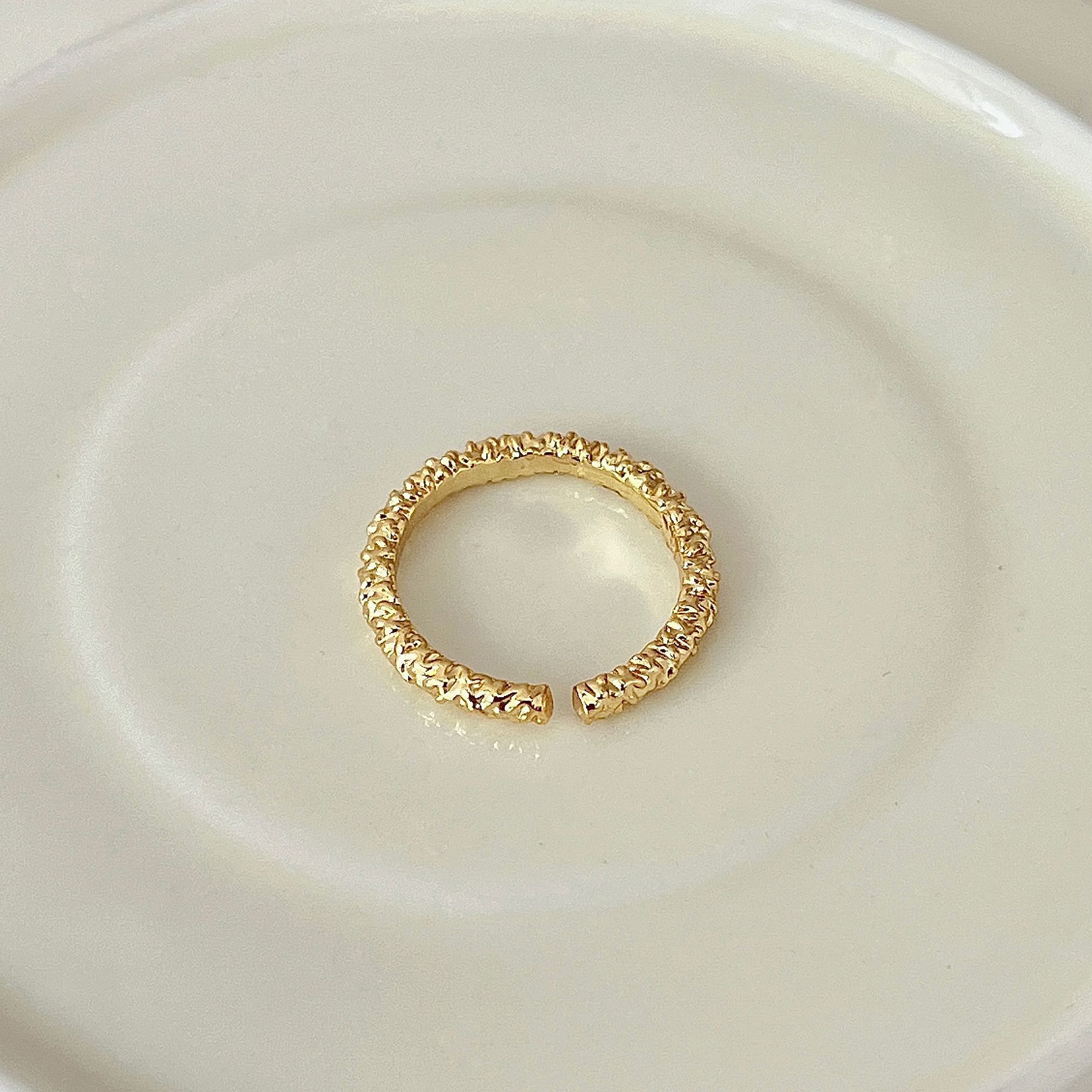 Fashion Heart Shape Flower Silver Plated Inlay Zircon Open Ring 1 Piece