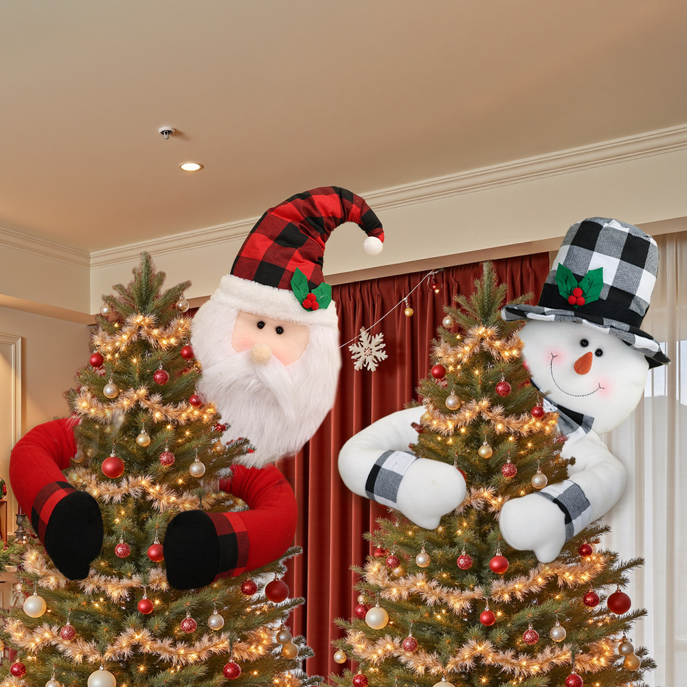 Cross-border New Christmas Decoration Cartoon Santa Claus Snowman…