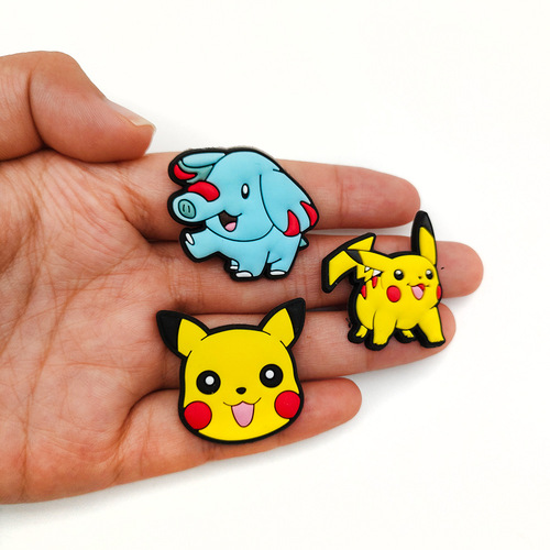 Adorable cartoon Pikachu pet Pokémon series hole shoe decoration DIY hole shoe fastener