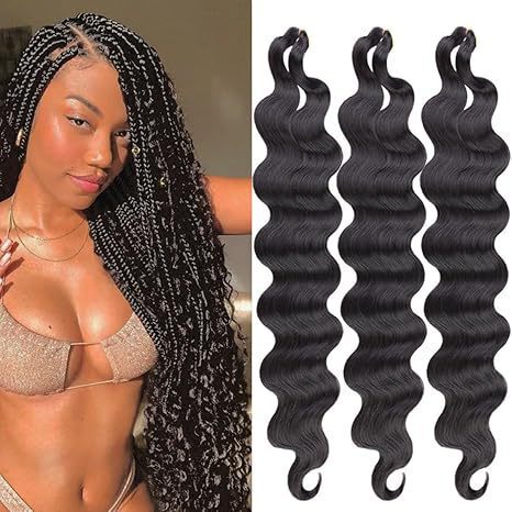 Long Curly Wig, African-Style Messy Hair, Wavy Crochet Braided Hair, Synthetic Crochet Hair for Black People, Single Pack Style Long Curly Wig, African-Style Messy Hair, Wavy Crochet Braided Hair, Synthetic Crochet Hair for Black People, Single Pack Style