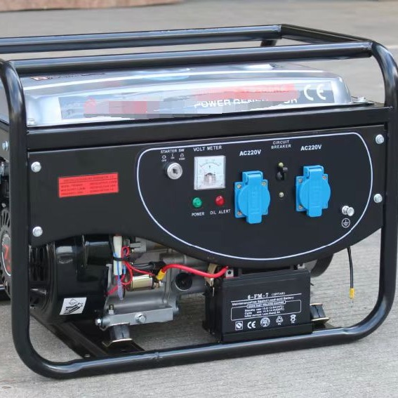 出口1.5KW/15KW单相三相/等功率/手动电启动汽油发电机组220V380V