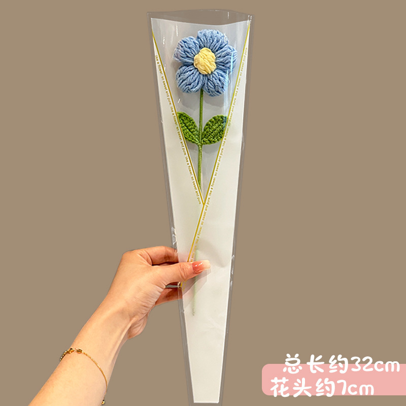 小さな赤い花の毛糸を贈り、母の日を手編みで贈り、先生やお母さんへのギフトとして小さなギフトを贈りましょう。|undefined