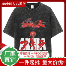 Japanese Anime Neo Tokyo Akira Washed T Shirt Movie Science