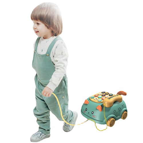 Children's multifunctional Chinese and English bilingual simulated phone story machine for boys and girls Cat baby mobile phone educational toy