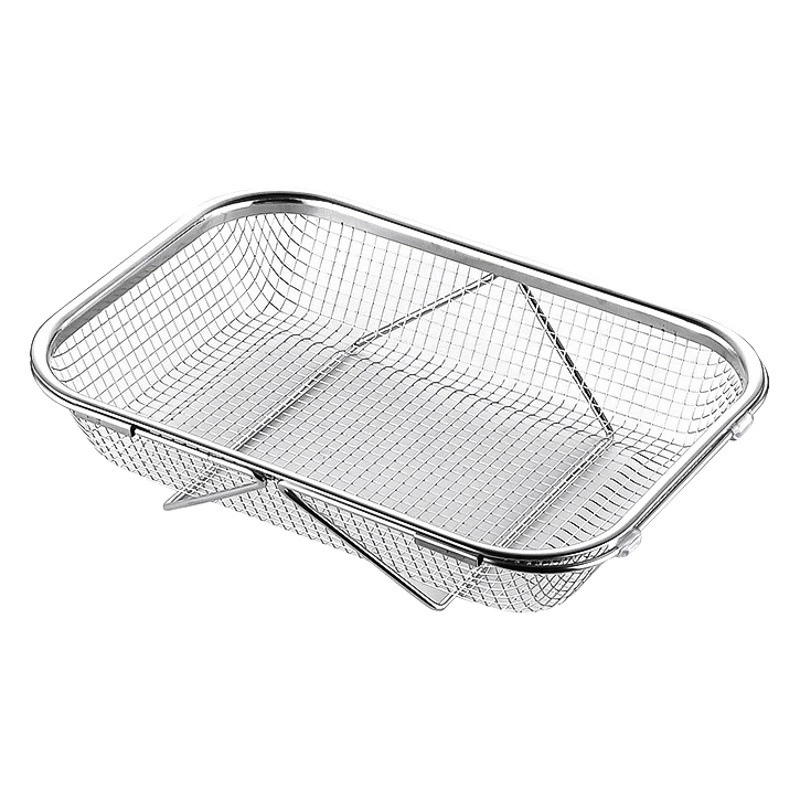 Оптовая продажа, телескопическая сливная решетка для раковины из нержавеющей стали, сливная корзина, корзина для фруктов, корзина для мытья овощей, сетчатая корзина для палочек для еды, прямоугольная