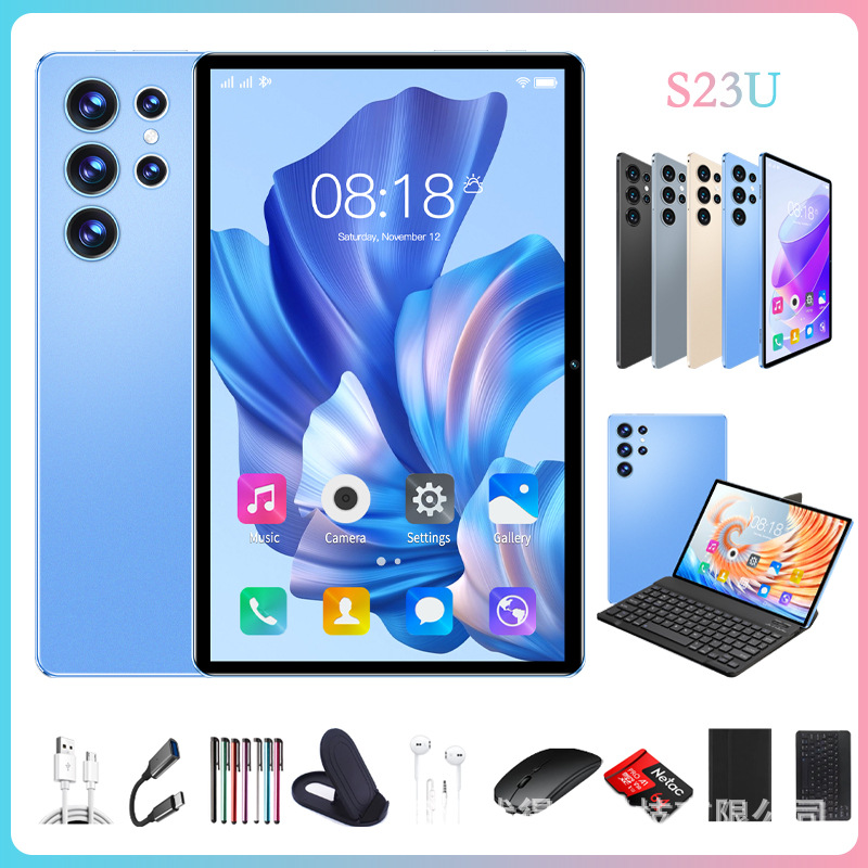 Cross-Border Popular 10-Inch Tablet S23 Android High-Definition Smart Screen with Card Insertable Smart Bluetooth Manufacturer Wholesale