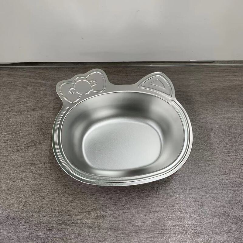 不锈钢小熊食品级卡通餐盘儿童宝宝饭碗吃饭可爱专用家用辅食|undefined
