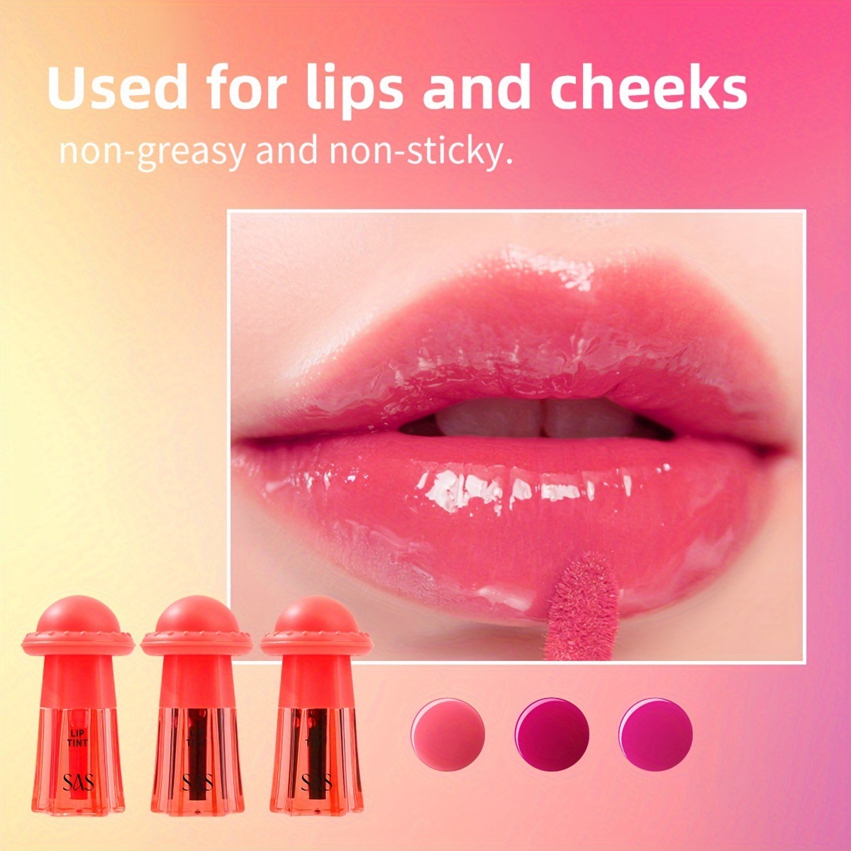 USHAS Europa y los Estados Unidos transfronterizos spot perla lápiz labial miel labial impermeable no taza no esmalte labial SAC070