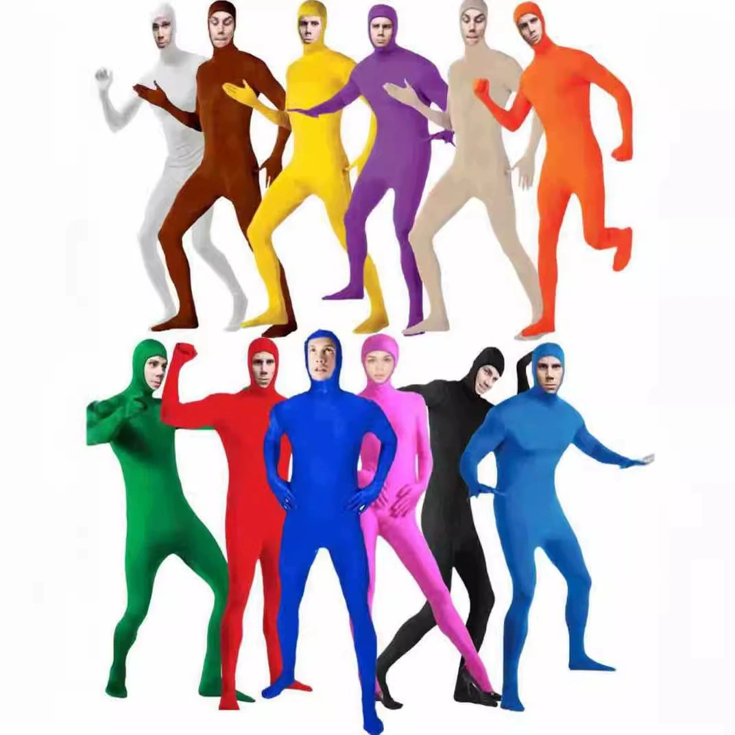 Хэллоуин невидимая одежда черная одежда COS ниндзя невидимые взрослые колготки сценическая одежда