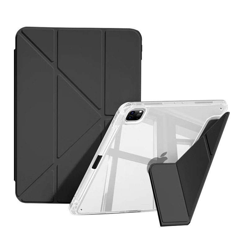 Защитный чехол для iPad, совместим с 11-дюймовым (2024/2025 Pro, Air) и Mini 8.3/10.2, магнитная складная подставка, слот для стилуса