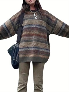 O 65781 Retro Stripe Sweater �͹ŗl�yë�� �W���羳���R�d