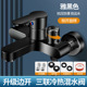 Refined copper [elegant black side-opening triple] 50-year water leakage guarantee★Send a full set of accessories
