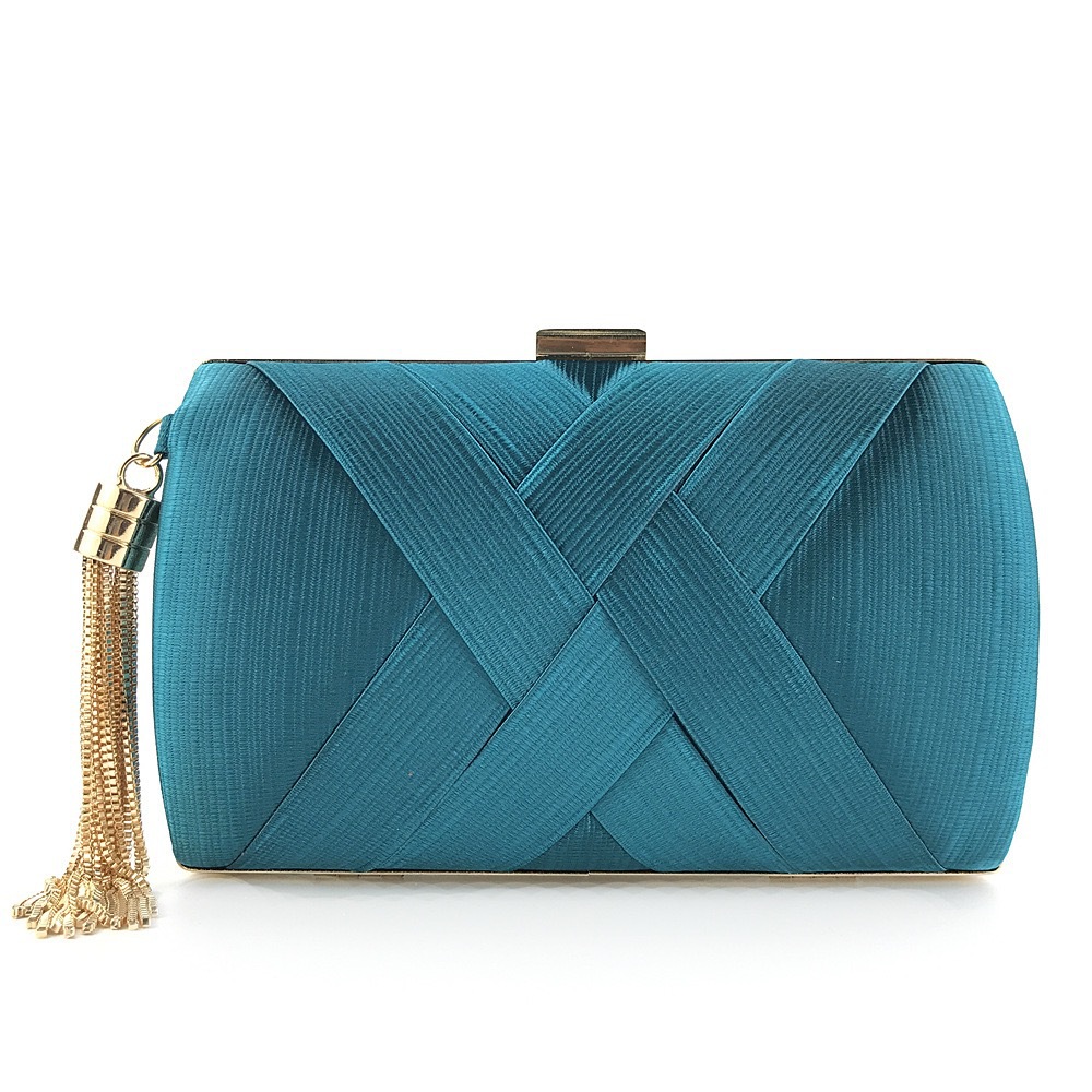 2025 New Cross-Border Pleated Clutch Evening Bag For Women, Elegant Party Bag For Wedding And Formal Gowns - Thumbnail 8
