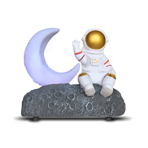 Moon Lamp Astronaut Glowing Bluetooth Speaker Space Suit Creative Gift Birthday Gift Ornament Speaker Y-589