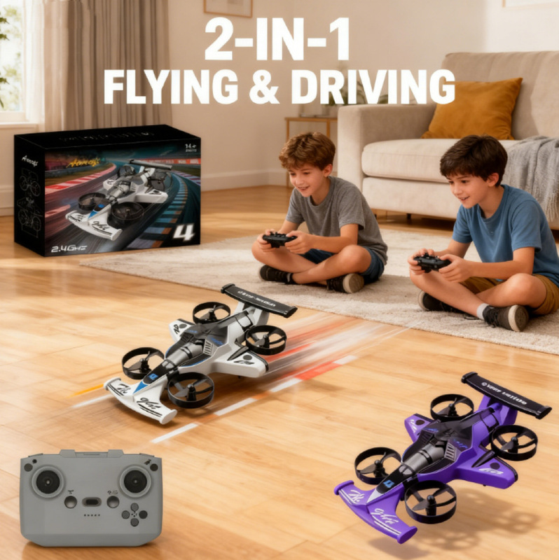 Cross-Border Selection of Children's Remote Control Toys, Land and Air Dual-Purpose Ground Drift Stunt Two-In-One Aircraft, Aerial Racing Cross-Border Selection of Children's Remote Control Toys, Land and Air Dual-Purpose Ground Drift Stunt Two-In-One Aircraft, Aerial Racing