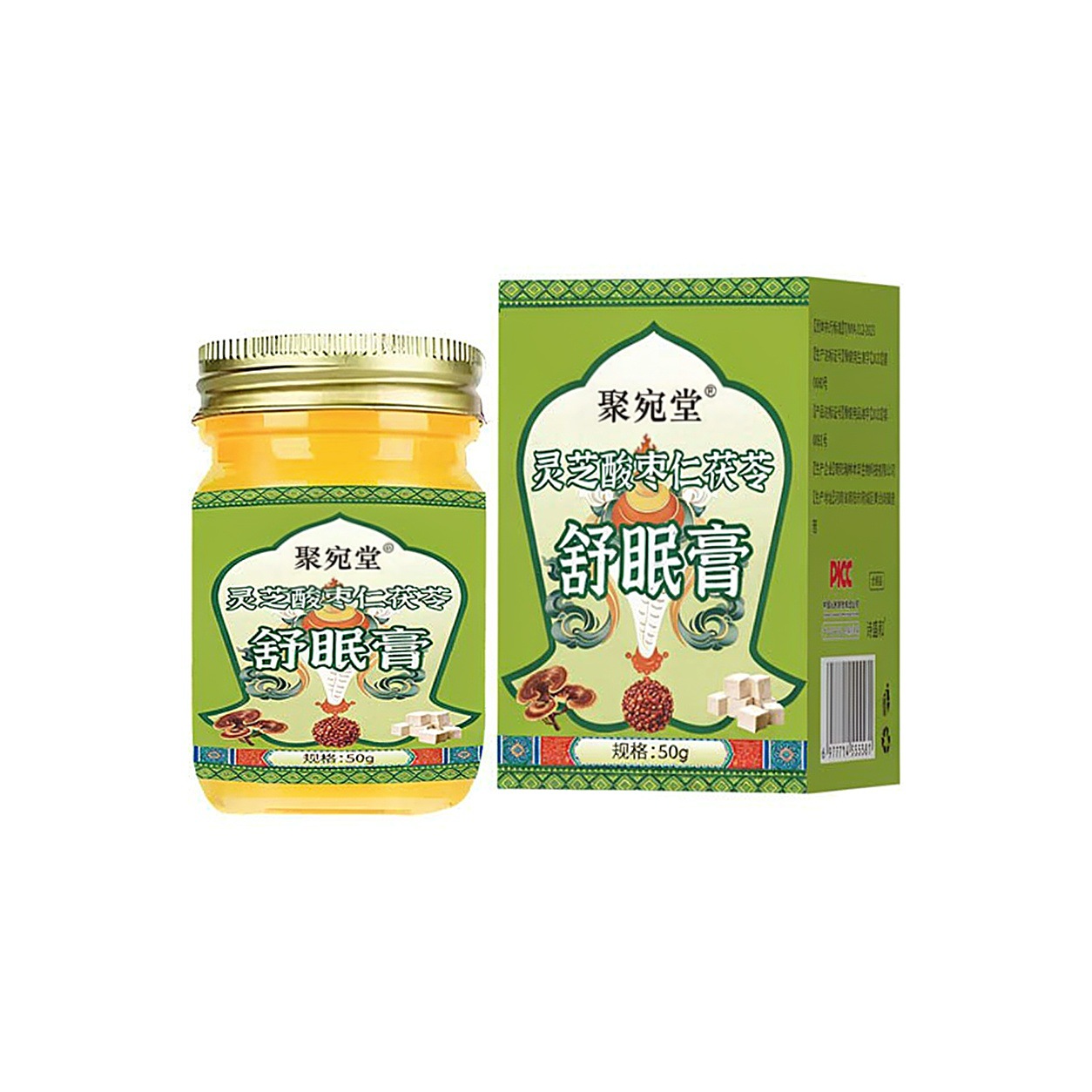 Juwantang Sleep Support Herbal Cream with Lingzhi Suanzaoren Fuling Gentle Home Use in use