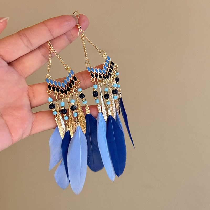 6# ear hook-gold-blue