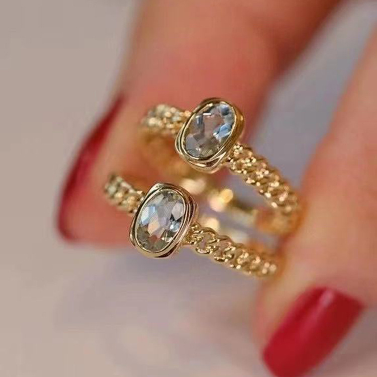 organic sapphire one size ring
