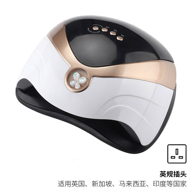 Lámpara de uñas de alta potencia de 168W, lámpara de curado UV con doble fuente de luz, máquina de fototerapia inteligente para salón de uñas, transfronteriza