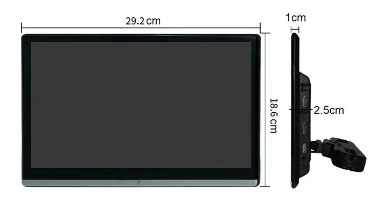 11.6 inch rear seat entertainment car IPS full touch 4K display Android headrest monitor wireless wifi